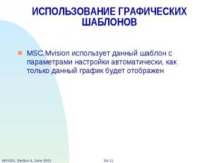 ИСПОЛЬЗОВАНИЕ ГРАФИЧЕСКИХ ШАБЛОНОВ MSC.Mvision использует данный шаблон с параме