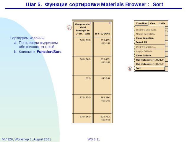 Шаг 5. Функция сортировки Materials Browser : Sort
