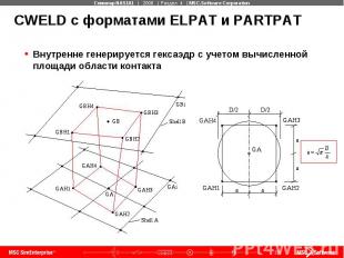 CWELD с форматами ELPAT и PARTPAT