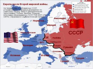 На территориях, освобожденных СССР, устанавливались «народные демократии» по сов