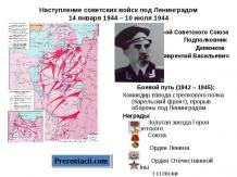 Наступление советских войск под Ленинградом