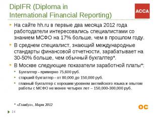 На сайте hh.ru в первые два месяца 2012 года работодатели интересовались специал
