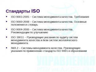 ISO 9001-2005 – Система менеджмента качества. Требования ISO 9001-2005 – Система