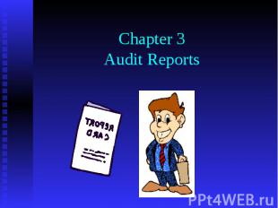Chapter 3 Audit Reports