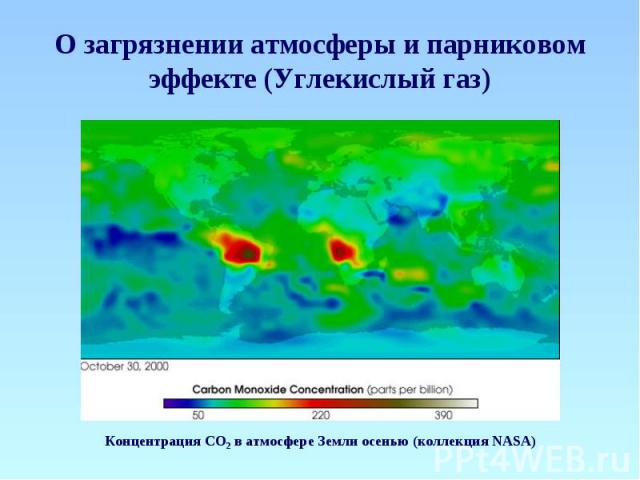 О загрязнении атмосферы и парниковом эффекте (Углекислый газ)