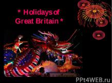 Holidays of Great Britain