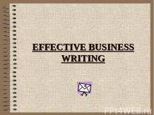 Effective Business Writing