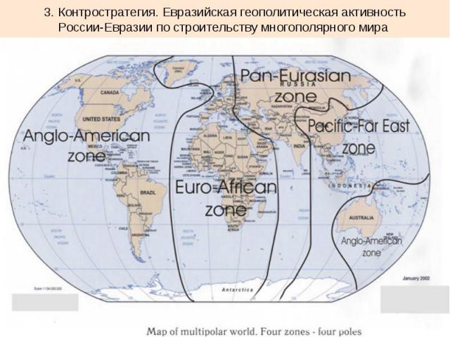 3. Контростратегия. Евразийская геополитическая активность России-Евразии по строительству многополярного мира