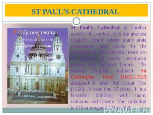 ST PAUL’S CATHEDRAL