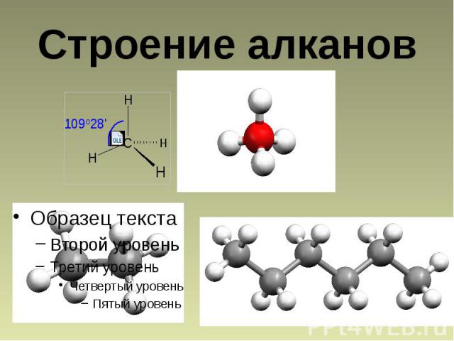 Строение алканов