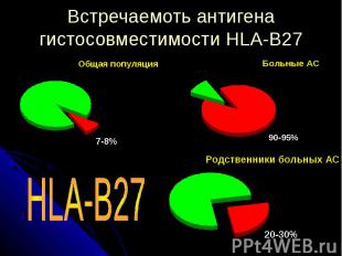 Встречаемоть антигена гистосовместимости HLA-B27