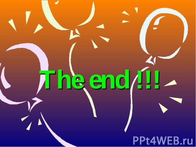 The end !!!