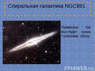 Спиральная галактика NGC891