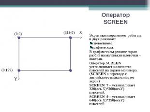 Экран монитора может работать в двух режимах: Экран монитора может работать в дв