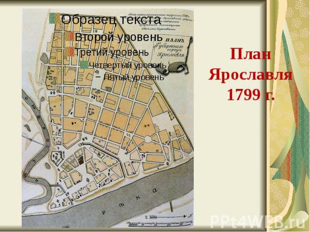 План Ярославля 1799 г.