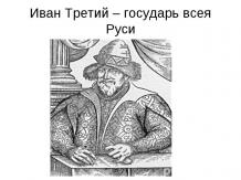 "Эпоха Ивана III". 4-й класс