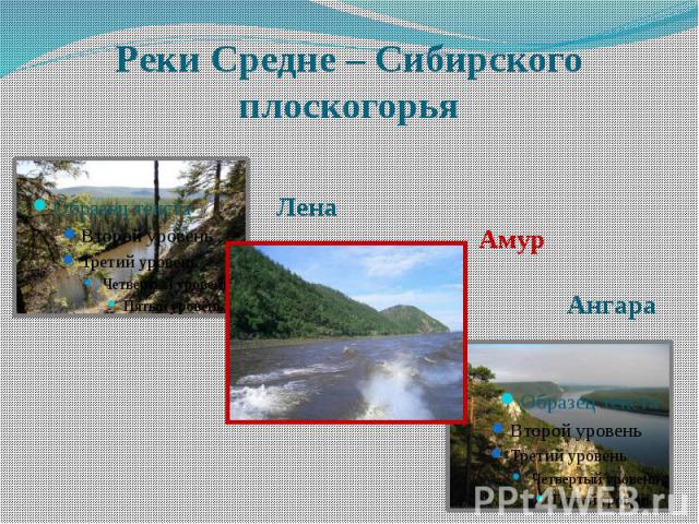 Реки Средне – Сибирского плоскогорья
