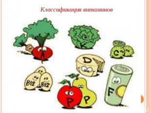 Классификация витаминов