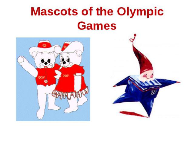 Mascots of the Olympic Games