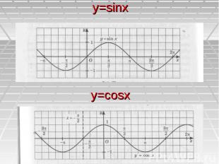 y=sinx y=cosx