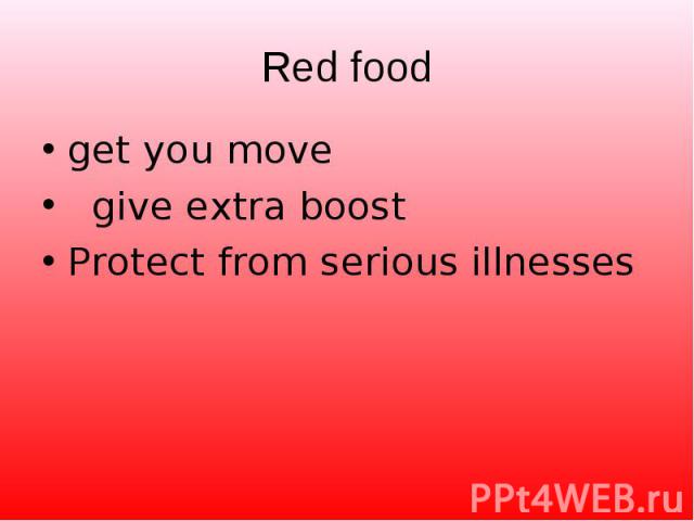 get you move get you move give extra boost Protect from serious illnesses