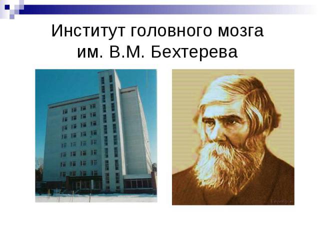 Институт головного мозга им. В.М. Бехтерева
