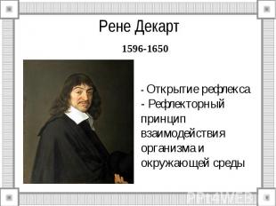 Рене Декарт 1596-1650