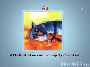 A black cat sat on a mat аnd rapidly ate a fat rat A black cat sat on a mat аnd