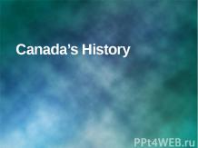 Canada’s History
