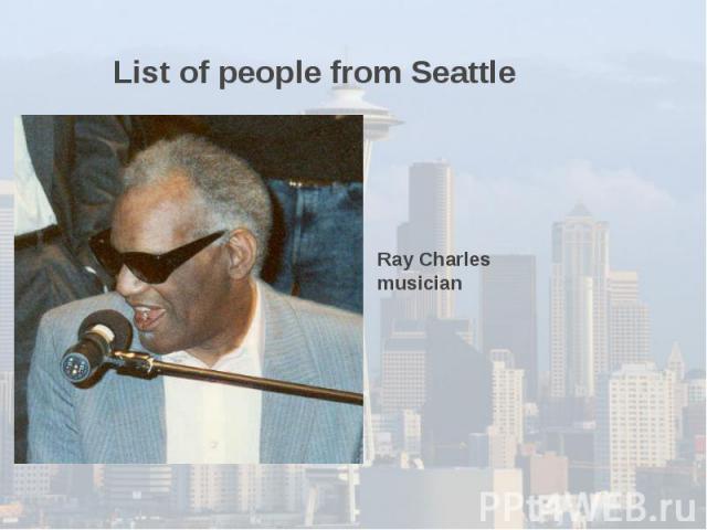 List of people from Seattle