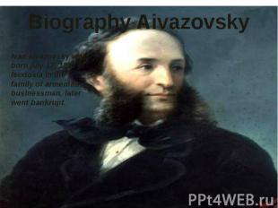 Biography Aivazovsky