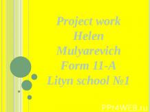 Project workHelen Mulyarevich