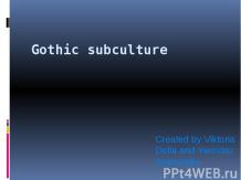 Gothic subculture