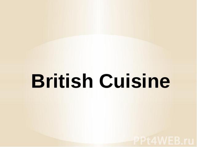 British Cuisine