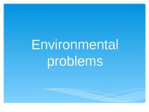 Environmentalproblems