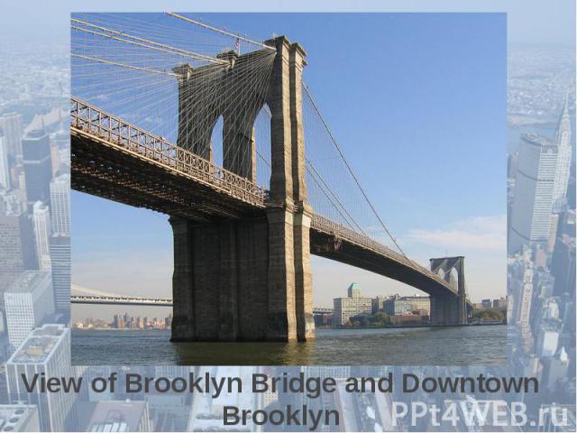 View of Brooklyn Bridge and Downtown Brooklyn