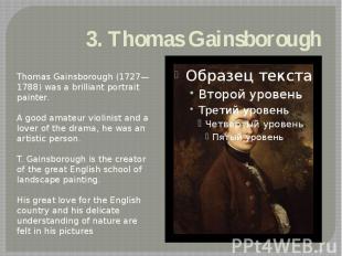 3. Thomas Gainsborough