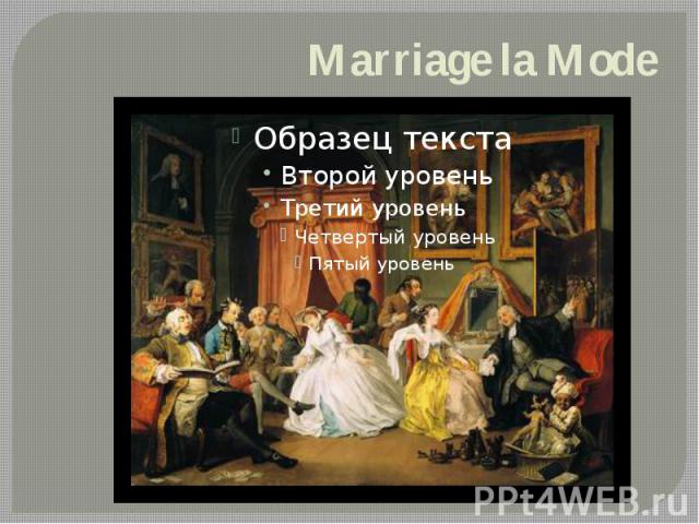 Marriage la Mode
