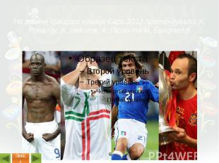 На звання кращого гравця Євро 2012 претендували: К. Роналду, А. Іньєста, А. Пірл