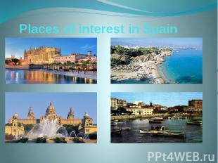 Places of interest in Spain