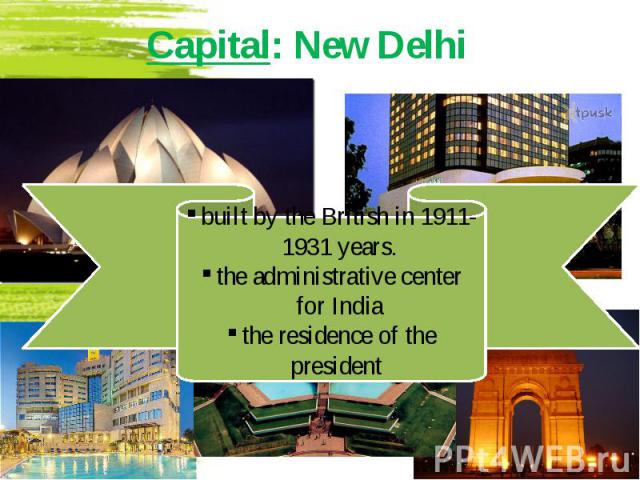 Capital: New Delhi