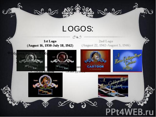 LOGOS: 1st Logo (August 16, 1930-July 18, 1942)