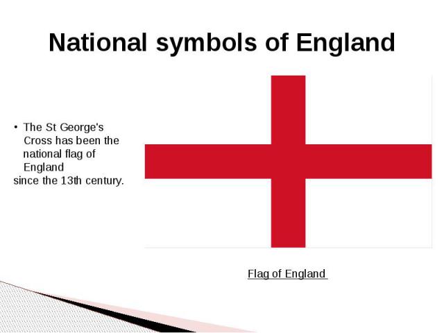 National symbols of England