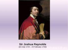 Sir Joshua Reynolds(16 July 1723 – 23 February 1792)