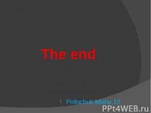 The end Polischuk Misha,10