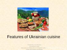 Features of Ukrainian cuisine