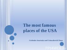 The most famous places of the USA