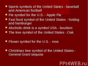 Sports symbols of the United States - baseball and American football Sports symb