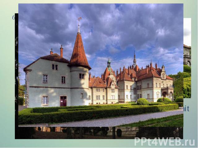 6. The castle of Count Schonborn (Carpathians) A former hunting castle of Count Schonborn, now a unit of Carpathian resort located in the mountains and has about himself ordered the park and an artificial lake.