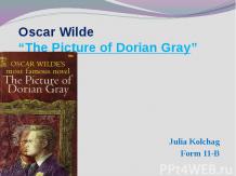Oscar Wilde “The Picture of Dorian Gray”